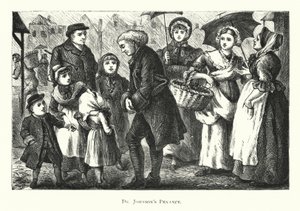 La pénitence du Dr Johnson (gravure) - English School
