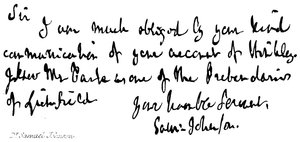 Dr Samuel Johnson - English School