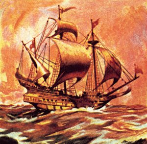 Le Golden Hind de Drake - English School
