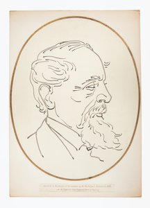 Dessin de Charles Dickens par l