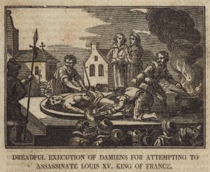 Exécution terrible de Damiens pour tentative d