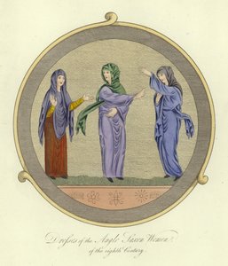 Robes des femmes anglo-saxonnes du 8ème siècle - English School