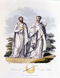 Druides - dans "Celtes et Goths, coutumes des habitants des îles britanniques du début du VIe siècle et des nations gothiques de la côte ouest de la Baltique", par S.R. Meyrick et Ch. Smith