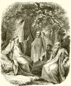 Druides dans le bosquet sacré - English School