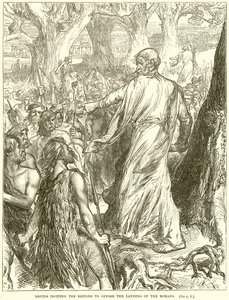 Druides incitant les Britons à s