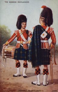 Tambour et musicien des Gordon Highlanders - English School