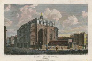 Drury Lane Theatre, Westminster, Londres ; incendié en 1809 - English School