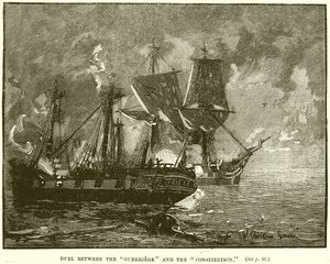 Duel entre la Guerrière et la Constitution - English School