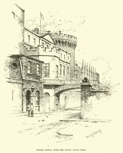 Château de Dublin, depuis la Cour Inférieure du Château - English School