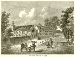 Collège de Dulwich en 1750