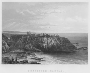 Château de Dunnottar (gravure) - English School