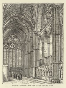 Cathédrale de Durham, les Neuf Autels, vue vers le nord - English School