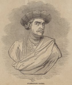 Dwarkanath Tagore (gravure) - English School