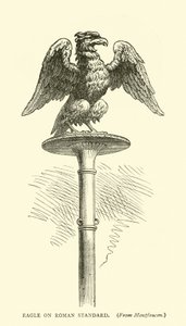 Aigle sur un étendard romain