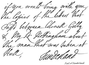 Comte de Sunderland - English School