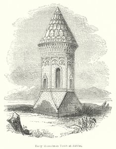 Tombe musulmane primitive à Akhlat (gravure) - English School