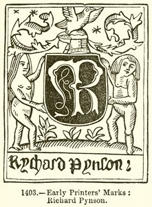 Marques des premiers imprimeurs : Richard Pynson - English School