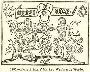 Marques des premiers imprimeurs : Wynkyn de Worde - English School
