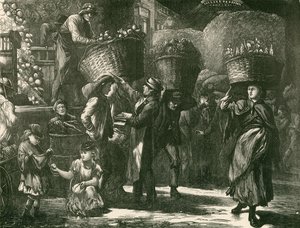 Tôt le matin au marché de Covent Garden, Londres - English School