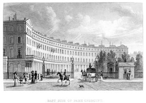 Côté est de Park Crescent, 1830 - English School