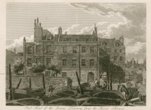 Façade est du Trésor de la Reine, depuis la Tamise - English School
