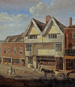 Rue Eastgate Gloucester, vers 1830 - English School