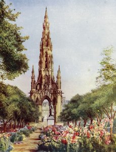 Édimbourg, Monument de Sir Walter Scott - English School