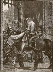 Édimbourg après Flodden, illustration de Cassells Illustrated History of England - English School