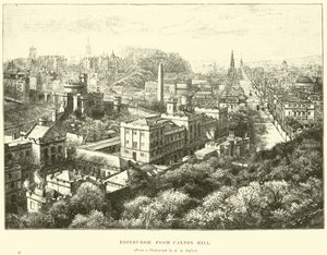 Édimbourg, depuis Calton Hill - English School