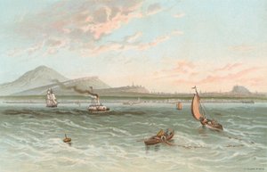 Édimbourg depuis le Firth of Forth - English School