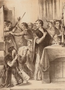 Edmund Genings, "A ouvert la porte de la chambre où il célébrait" - English School