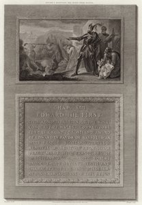 Édouard Ier retirant la pierre de Scone - English School