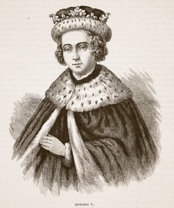 Édouard V, illustration de Cassells Illustrated History of England - English School