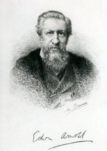 Edwin Arnold (1832-1904) (gravure) - English School