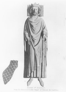 Effigie du roi Henri III (1207-72) de son monument dans la chapelle d