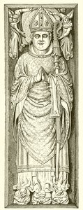 Effigie de Guillaume de Wykeham sur sa tombe dans la cathédrale de Winchester