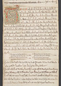 Egerton MS 2849, Membrane III, vers 1225-30 (vélin) - English School