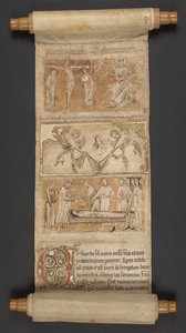 Egerton MS 2849, Membrane I, vers 1225-30 (vélin)
