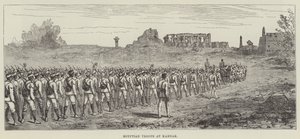 Troupes égyptiennes à Karnak