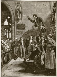 Réunion électorale en Irlande, 1825, illustration de Cassells Illustrated History of England