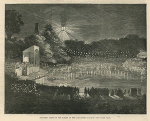 Lumière électrique sur les lacs au palais Alexandra - English School