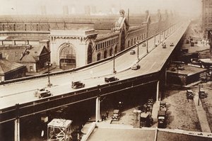Autoroute surélevée, Jersey City, New York, États-Unis d