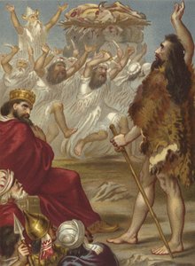 Élie et les prêtres de Baal sur le mont Carmel - English School