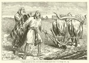 "Élie passa près de lui, et jeta son manteau sur lui", I, Rois, xix - English School