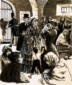 Elizabeth Fry est devenue militante pour la réforme des prisons après avoir visité la prison de Newgate - English School