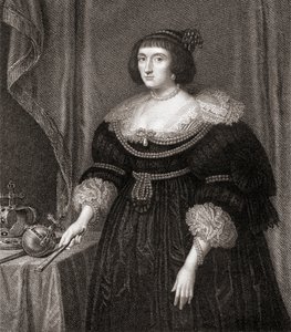 Élisabeth, reine de Bohême (1596-1662), de Lodges British Portraits, 1823 - English School