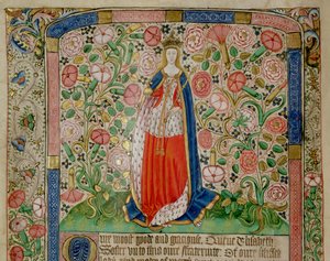 Elizabeth Woodville (c.1437-92) reine consort du roi Édouard IV d