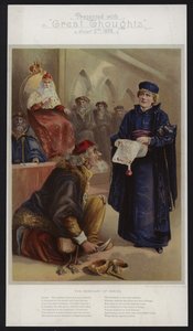 Ellen Terry en Portia dans Le Marchand de Venise - English School