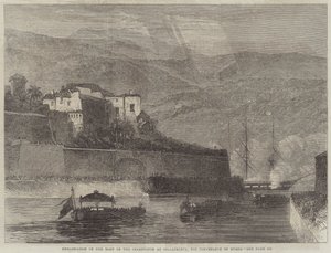 Embarquement du corps du Czarewitch à Villafranca, pour le transport en Russie - English School