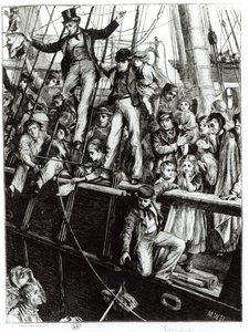 Départ des émigrants de l